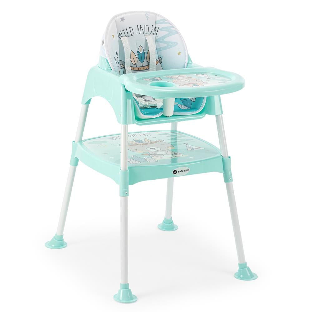 Safe Line Pocket Çalışma Masalı Mama Sandalyesi Yeşil