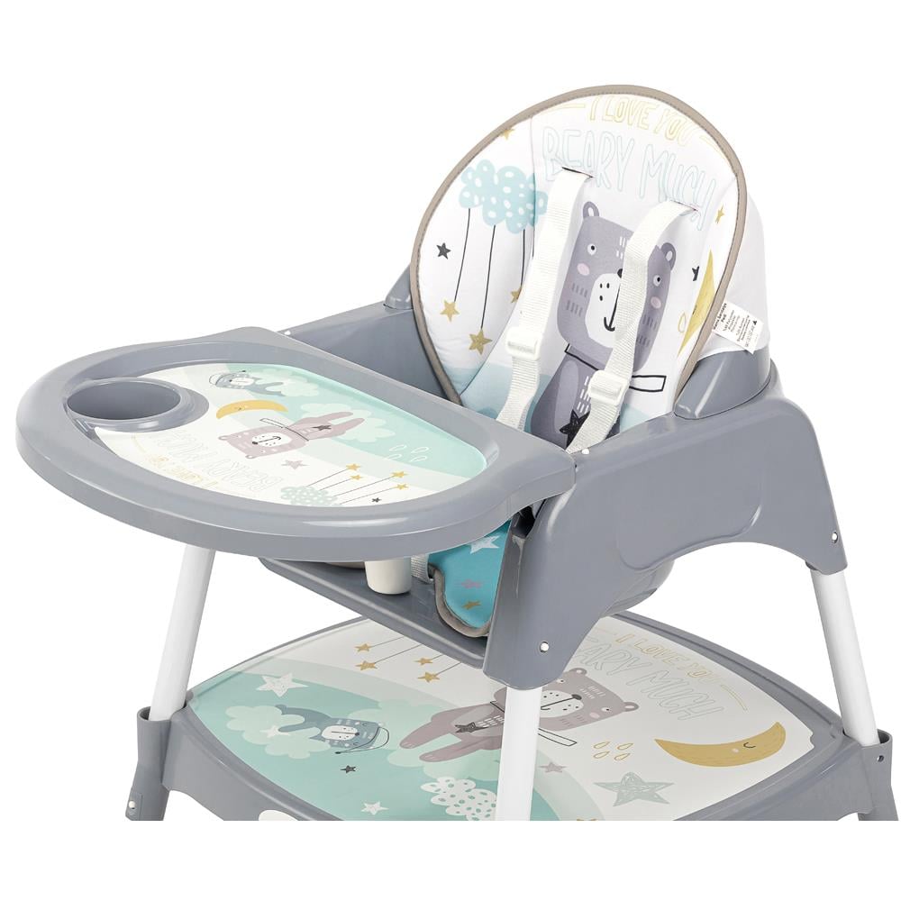 Safe Line Pocket Çalışma Masalı Mama Sandalyesi (Gri)
