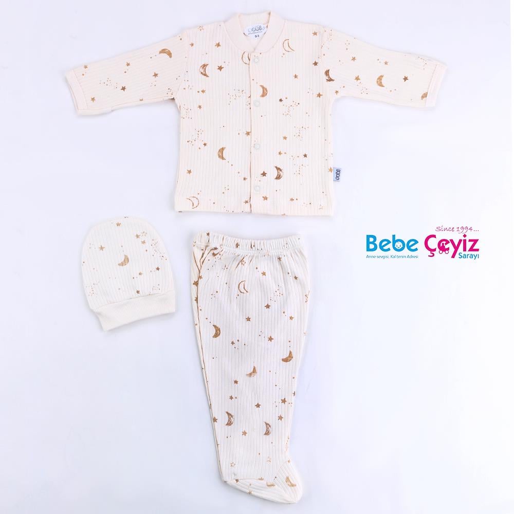 SEBİ PRİME Ay Yıldız Pijama Takımı (0-3 Ay)