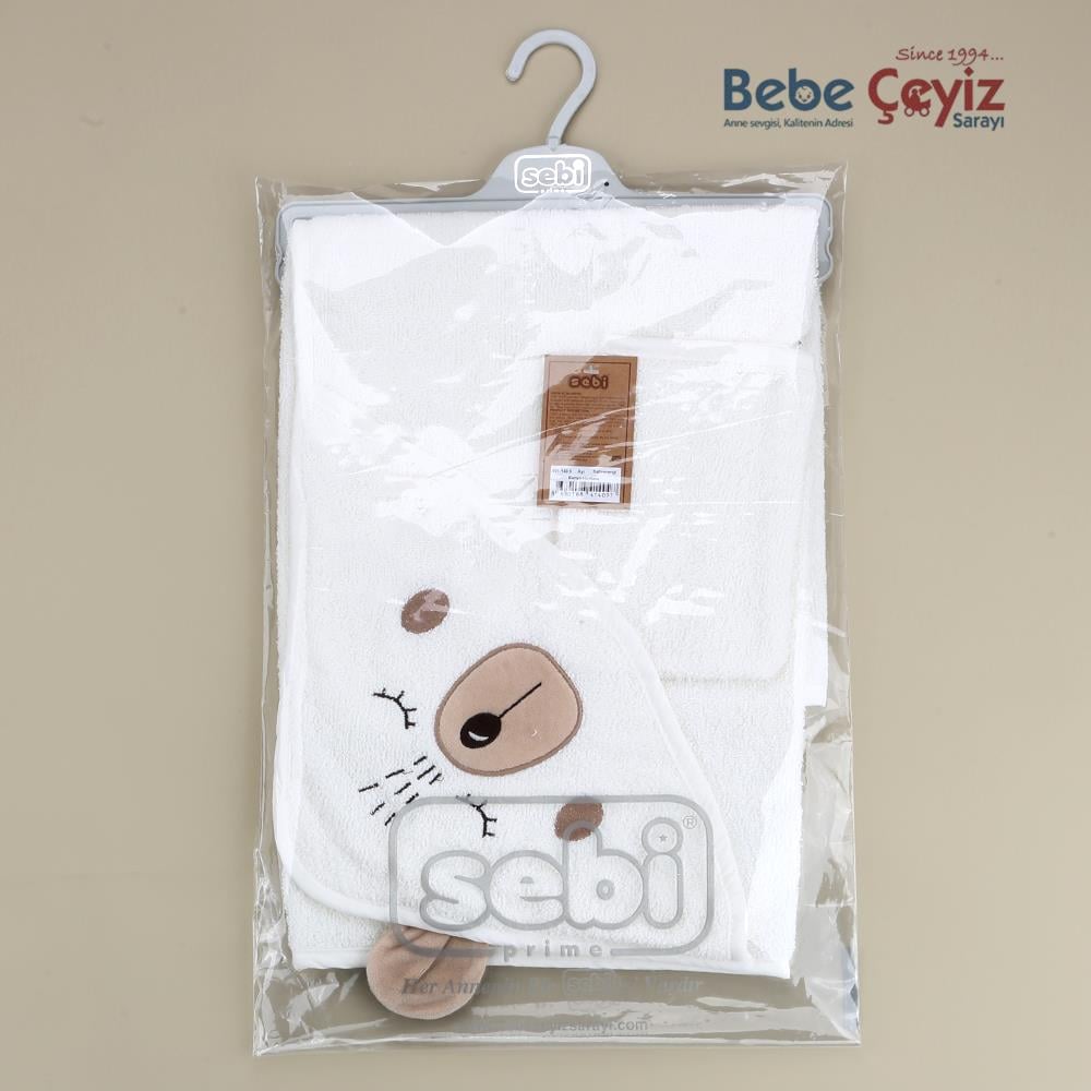 SEBİ PRİME Ayı Banyo Havlusu ( Kahverengi )