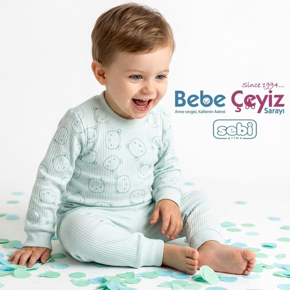 SEBİ PRİME Ayıcık Kafa Pijama Takımı 
