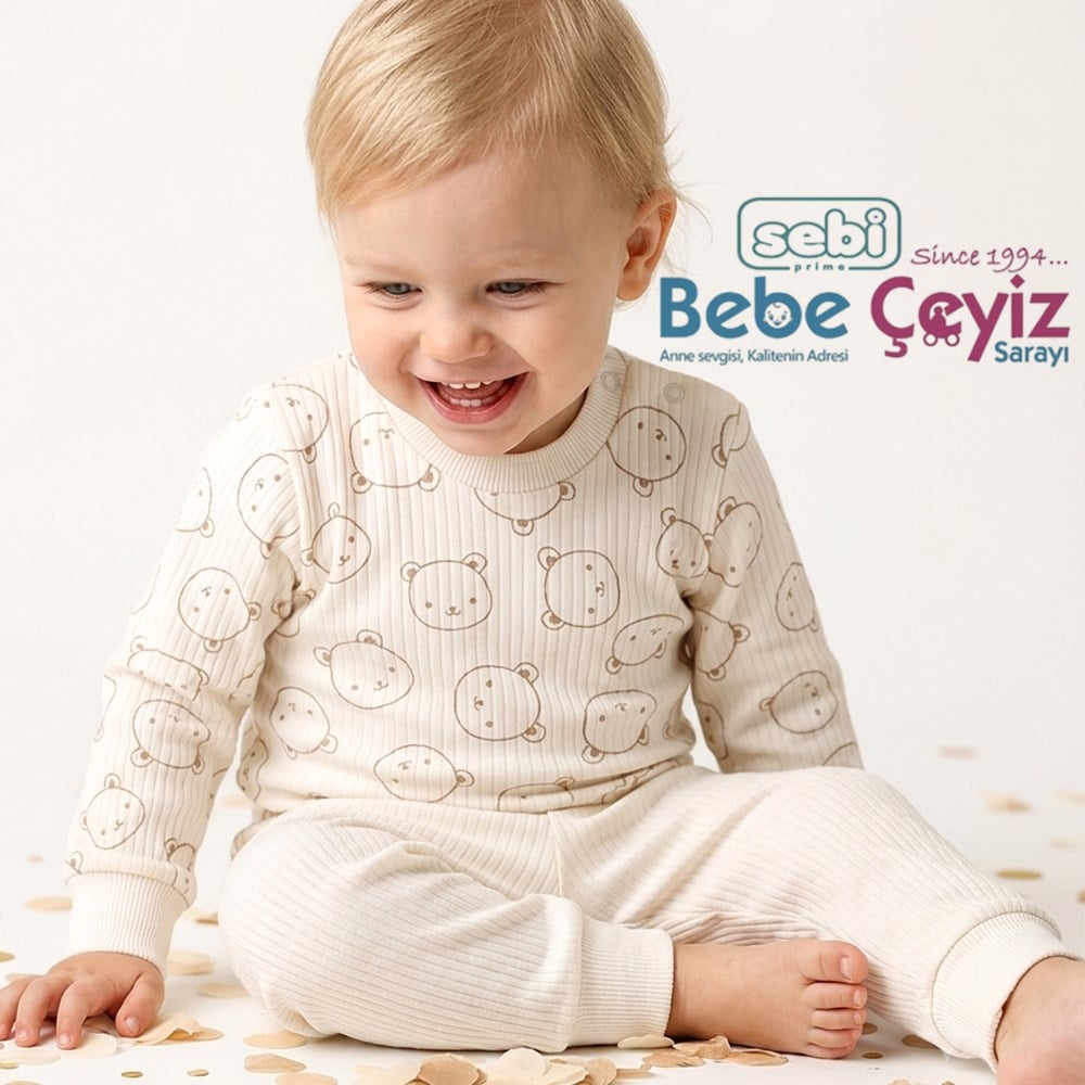 SEBİ PRİME Ayıcık Kafa Pijama Takımı 