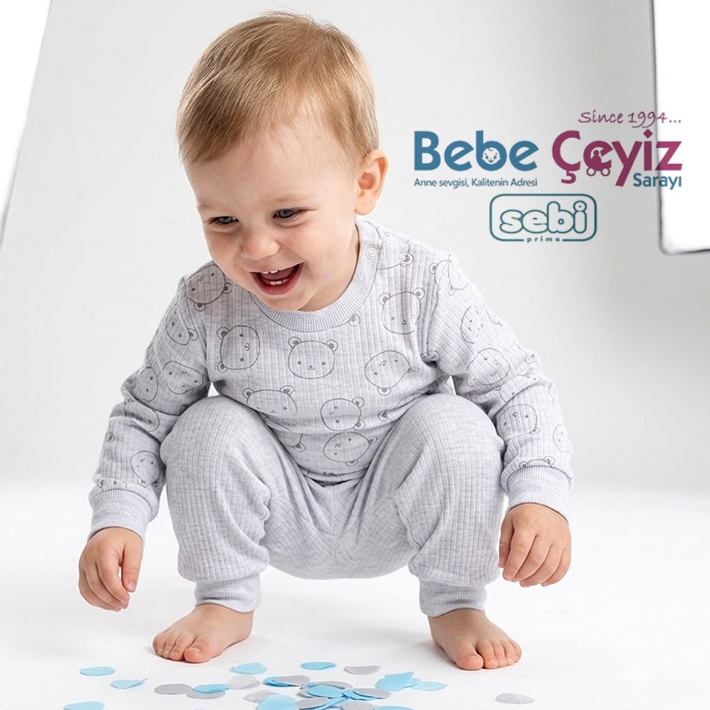 SEBİ PRİME Ayıcık Kafa Pijama Takımı 