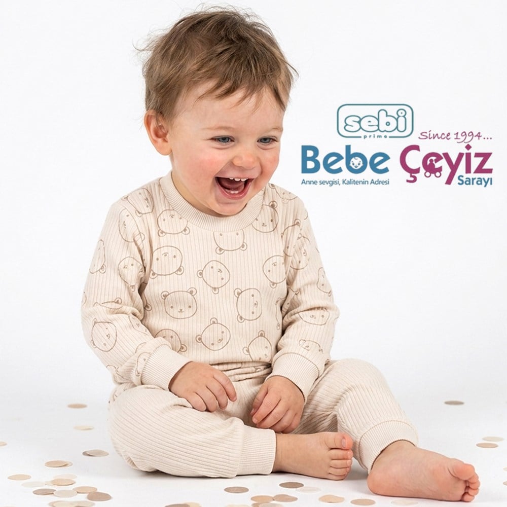 SEBİ PRİME Ayıcık Kafa Pijama Takımı 