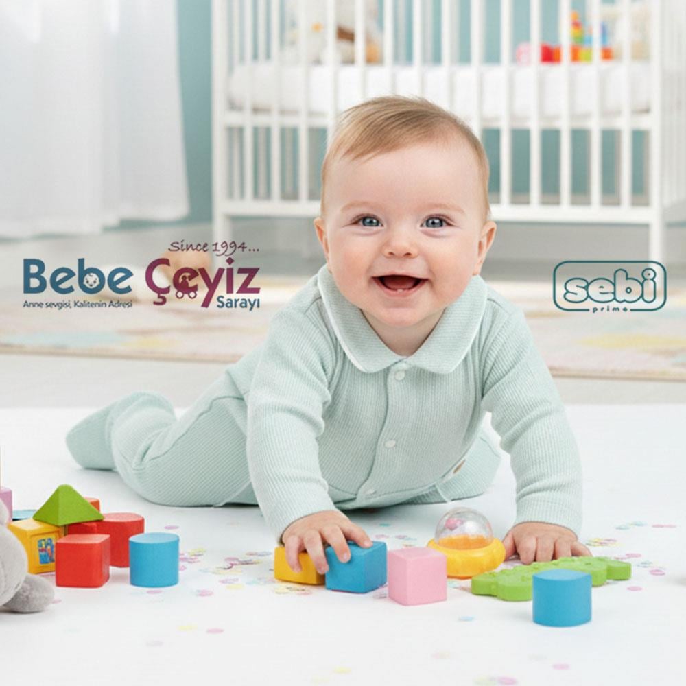 SEBİ PRİME Bebeyaka Wafıl Apoletli Nervürlü Tulum ( Mint )
