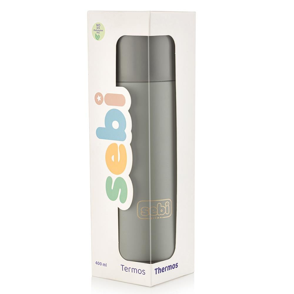 SEBİ PRIME Çelik Termos 400 ml (Gri)