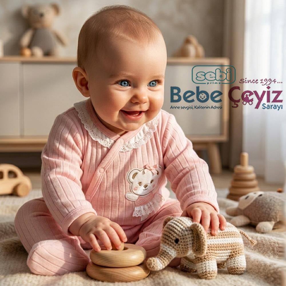 SEBİ PRİME Dantelli Kız Tulum ( Somon )