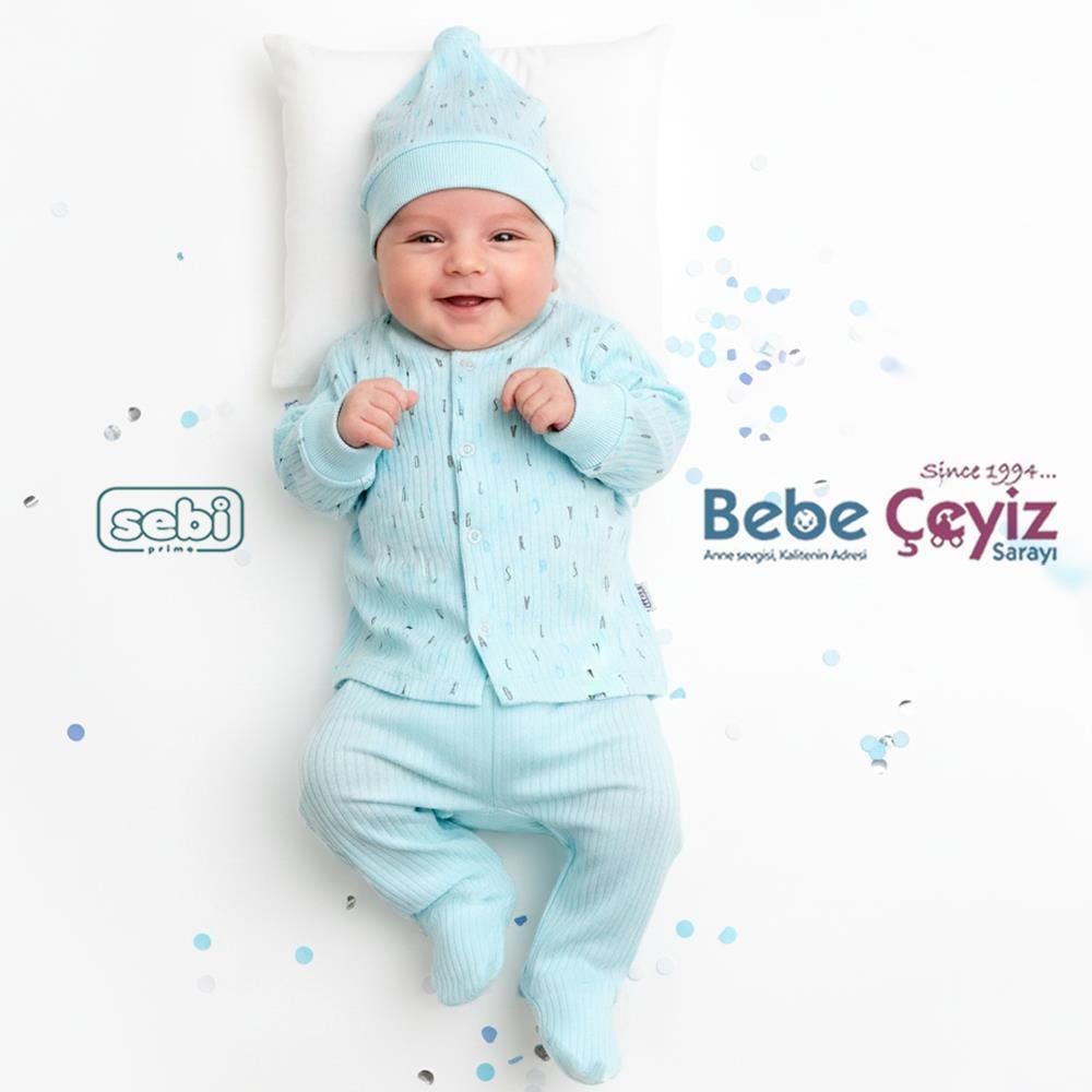 SEBİ PRİME Harfli Pijama Takımı ( 0-3 Ay )