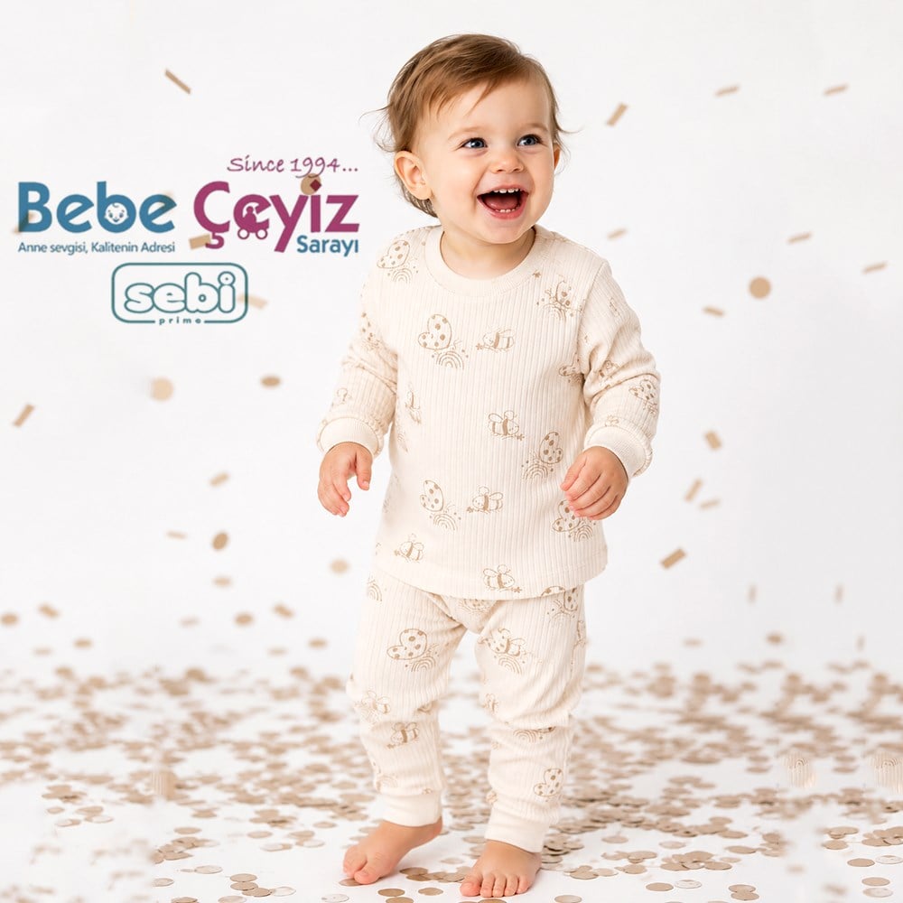 SEBİ PRİME Kelebekli Pijama Takımı