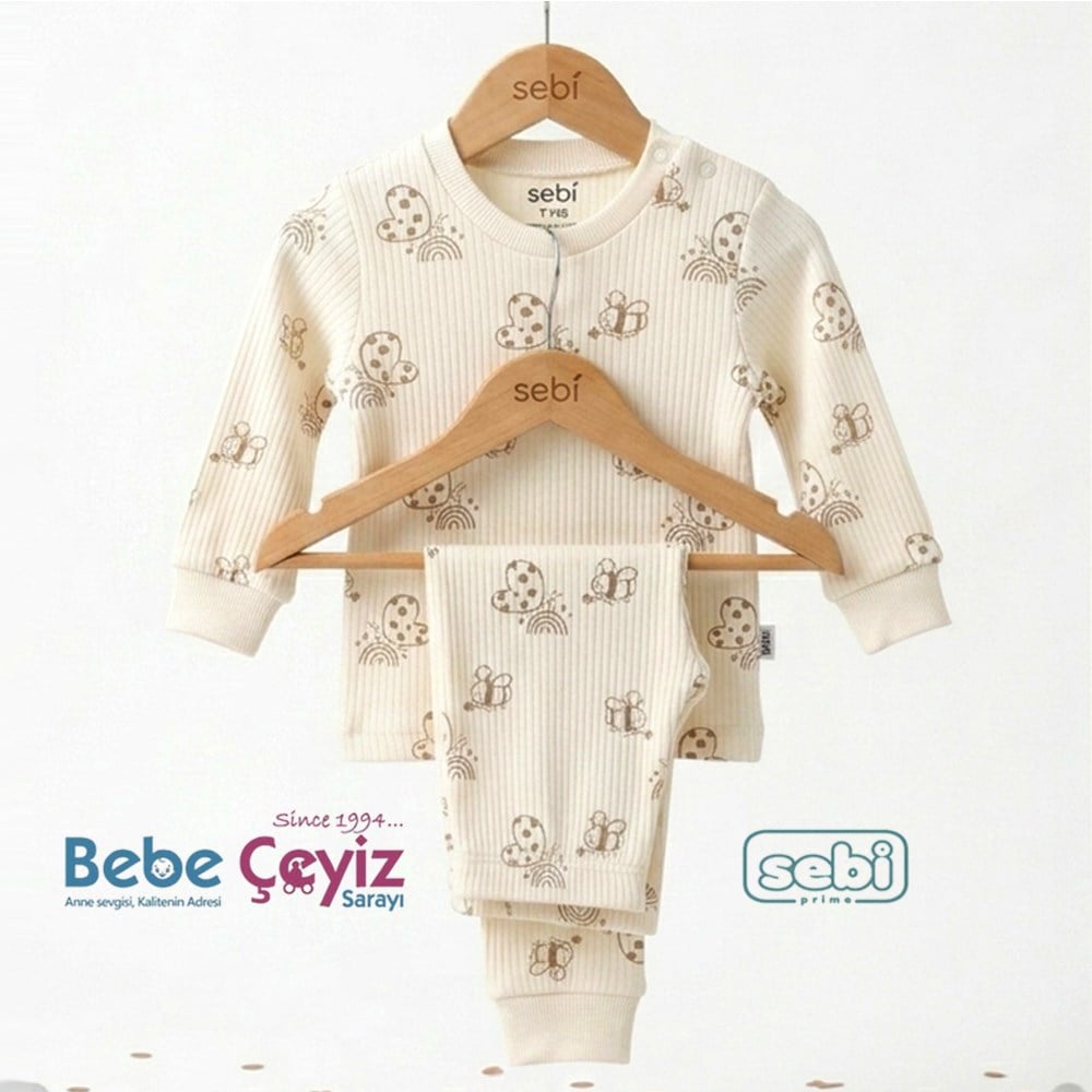 SEBİ PRİME Kelebekli Pijama Takımı