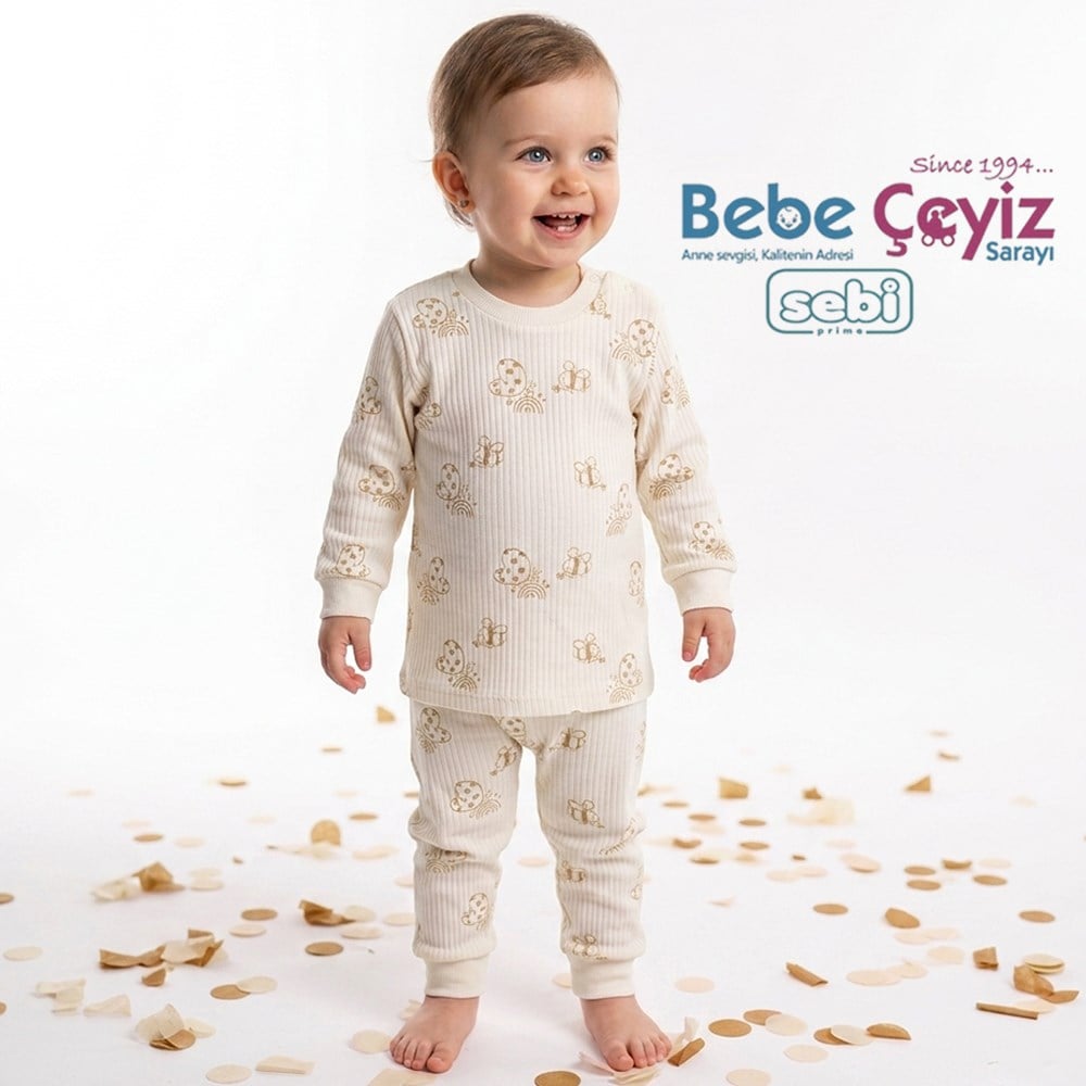 SEBİ PRİME Kelebekli Pijama Takımı