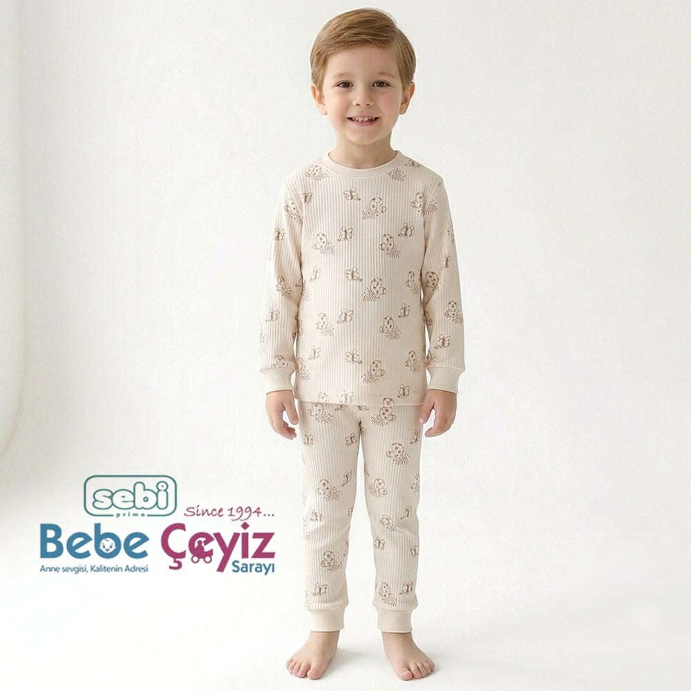 SEBİ PRİME Kelebekli Pijama Takımı