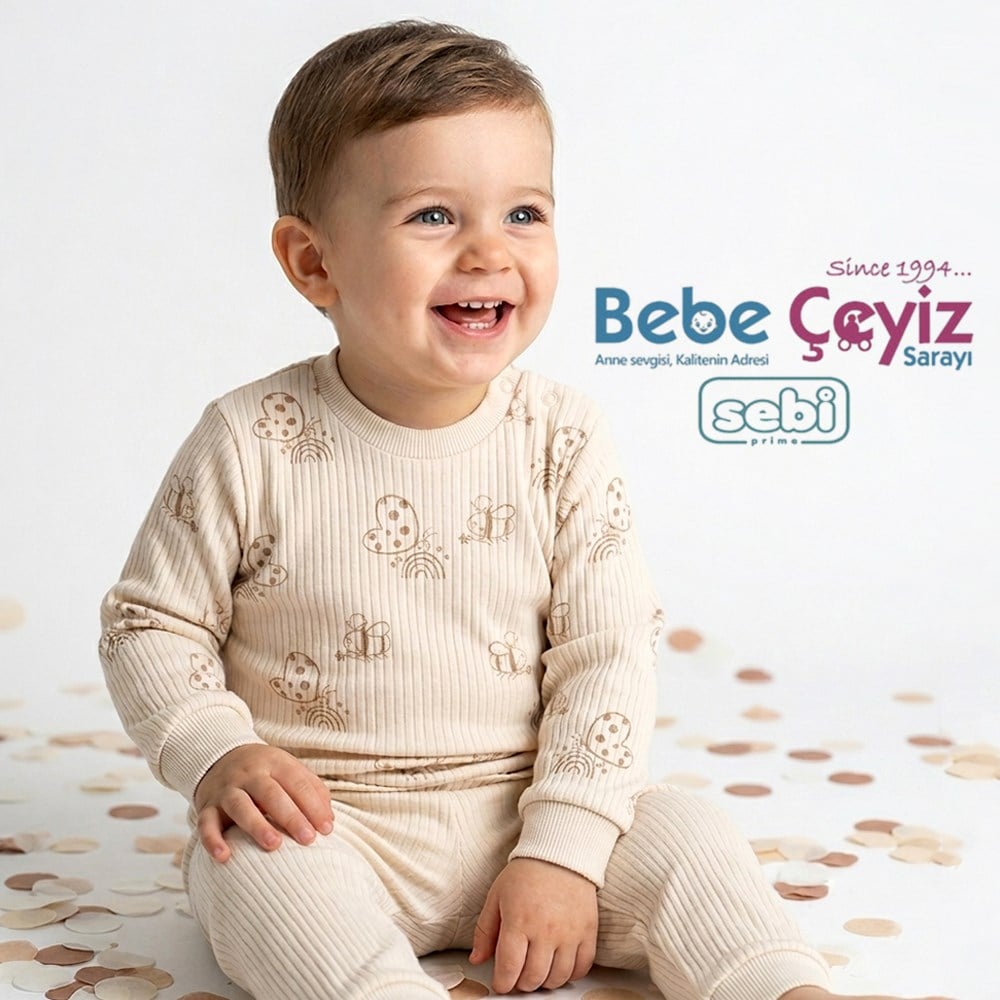 SEBİ PRİME Kelebekli Pijama Takımı