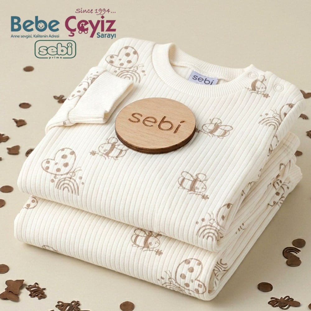 SEBİ PRİME Kelebekli Pijama Takımı