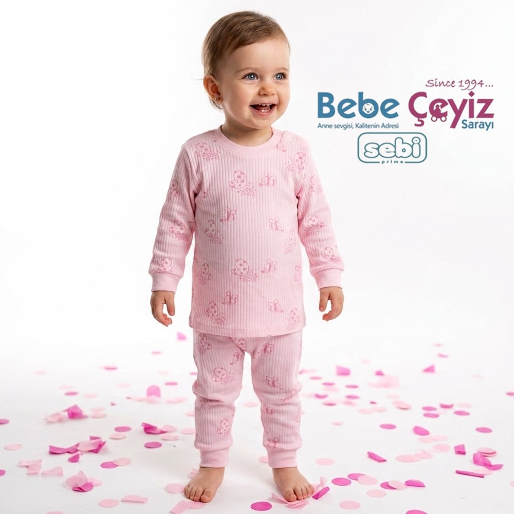SEBİ PRİME Kelebekli Pijama Takımı