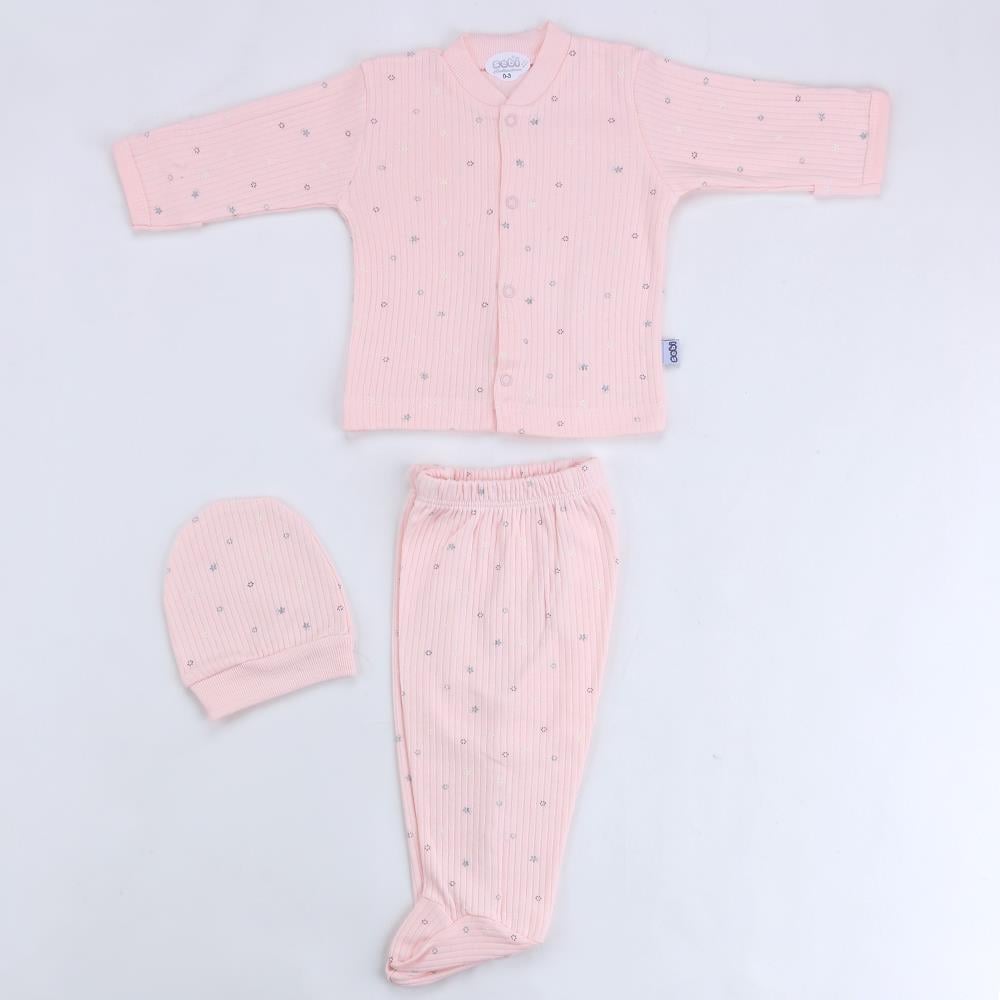 SEBİ PRİME Nokta Çiçek Pijama Takım (0-3 Ay)