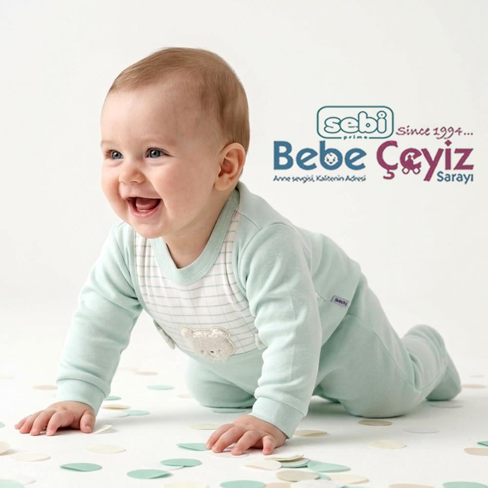 SEBİ PRİME Patikli Ayıcık Tulum  ( Mint )