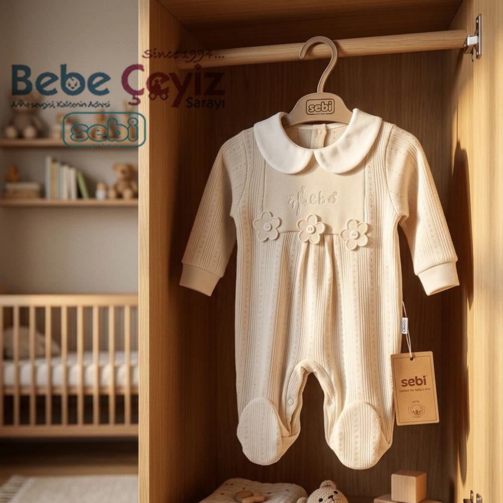 SEBİ PRİME Patikli Çiçekli Tulum ( Bej )