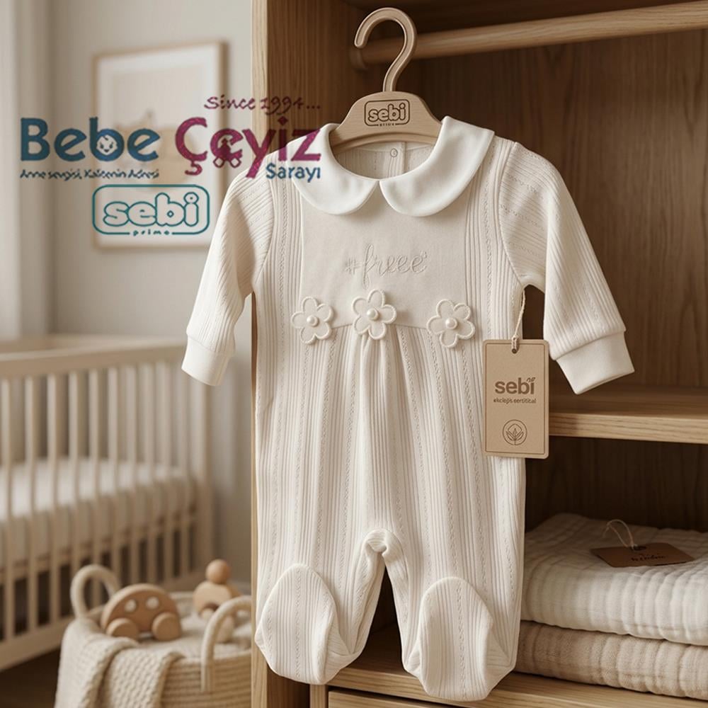 SEBİ PRİME Patikli Çiçekli Tulum ( Bej )