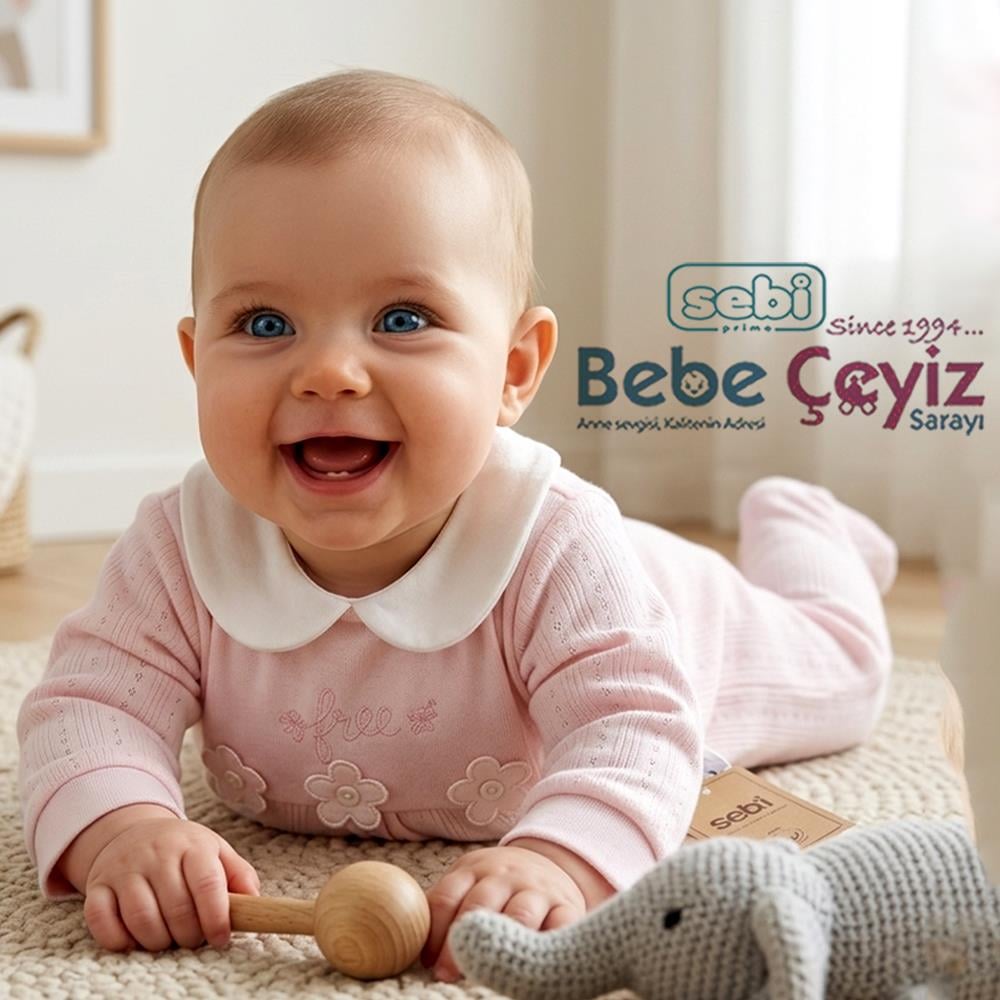 SEBİ PRİME Patikli Çiçekli Tulum ( Pembe )