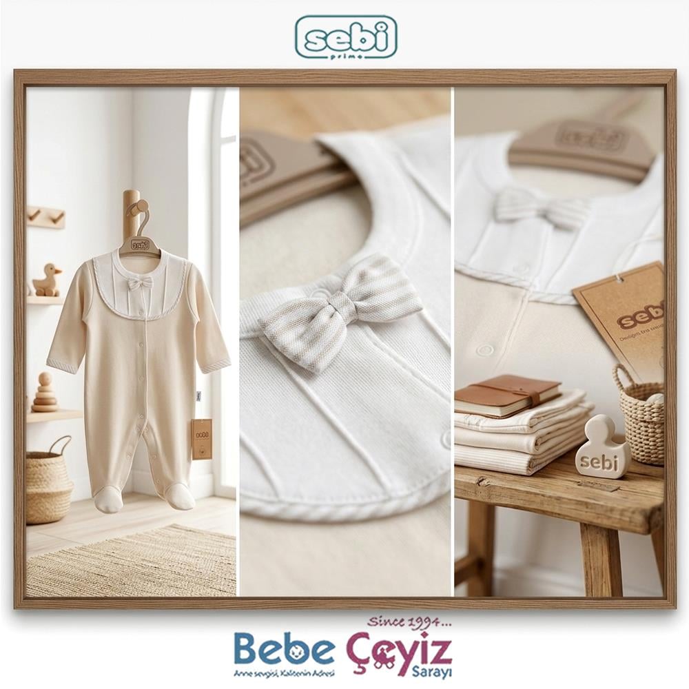 SEBİ PRİME Patikli Papyon Tulum ( Krem )