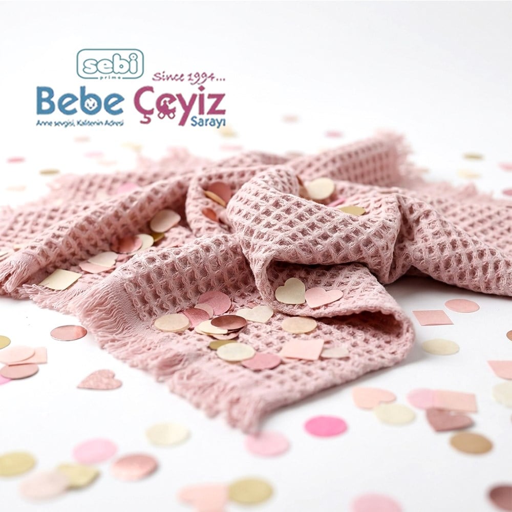 SEBİ PRİME Waffle Battaniye ( Gül Kurusu )