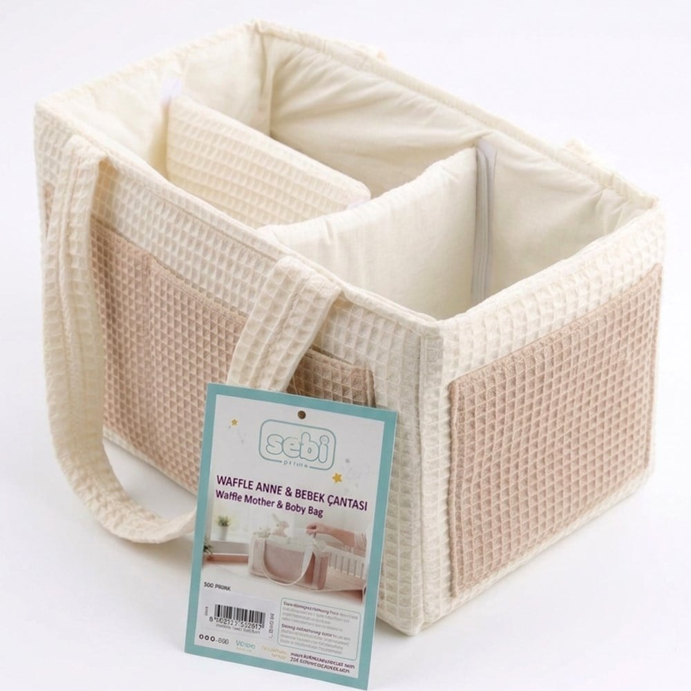 SEBİ PRİME Waffle Organizer Çanta ( Bej )