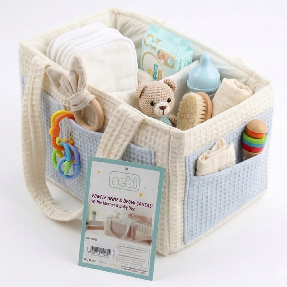 SEBİ PRİME Waffle Organizer Çanta ( Mavi )