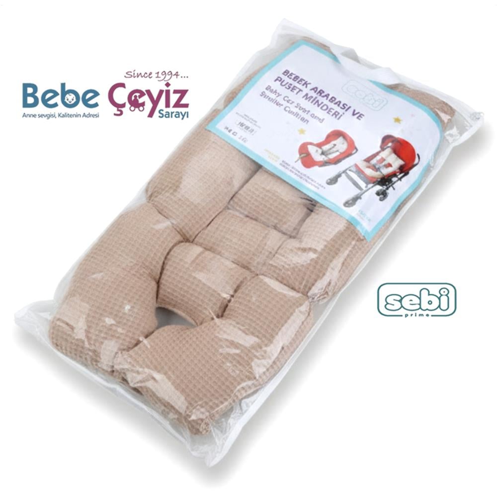 SEBİ PRİME Waffle Puset Minderi ( Bej )