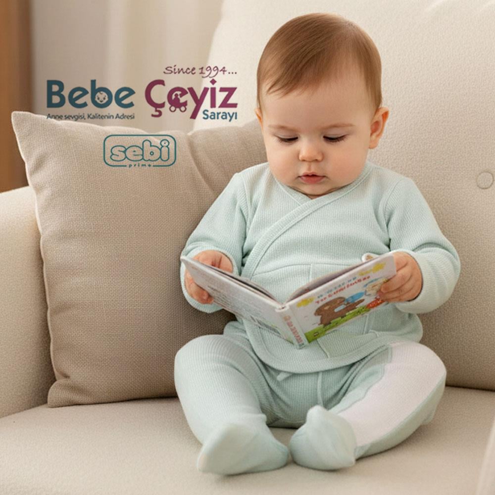 SEBİ PRİME Wafıl Apoletli Nervürlü Hastane Çıkışı ( Mint ) ( 0-3 Ay )