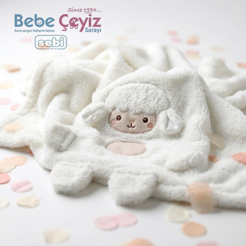 SEBİ PRİME Welsoft Kuzu Battaniye ( Ekru )
