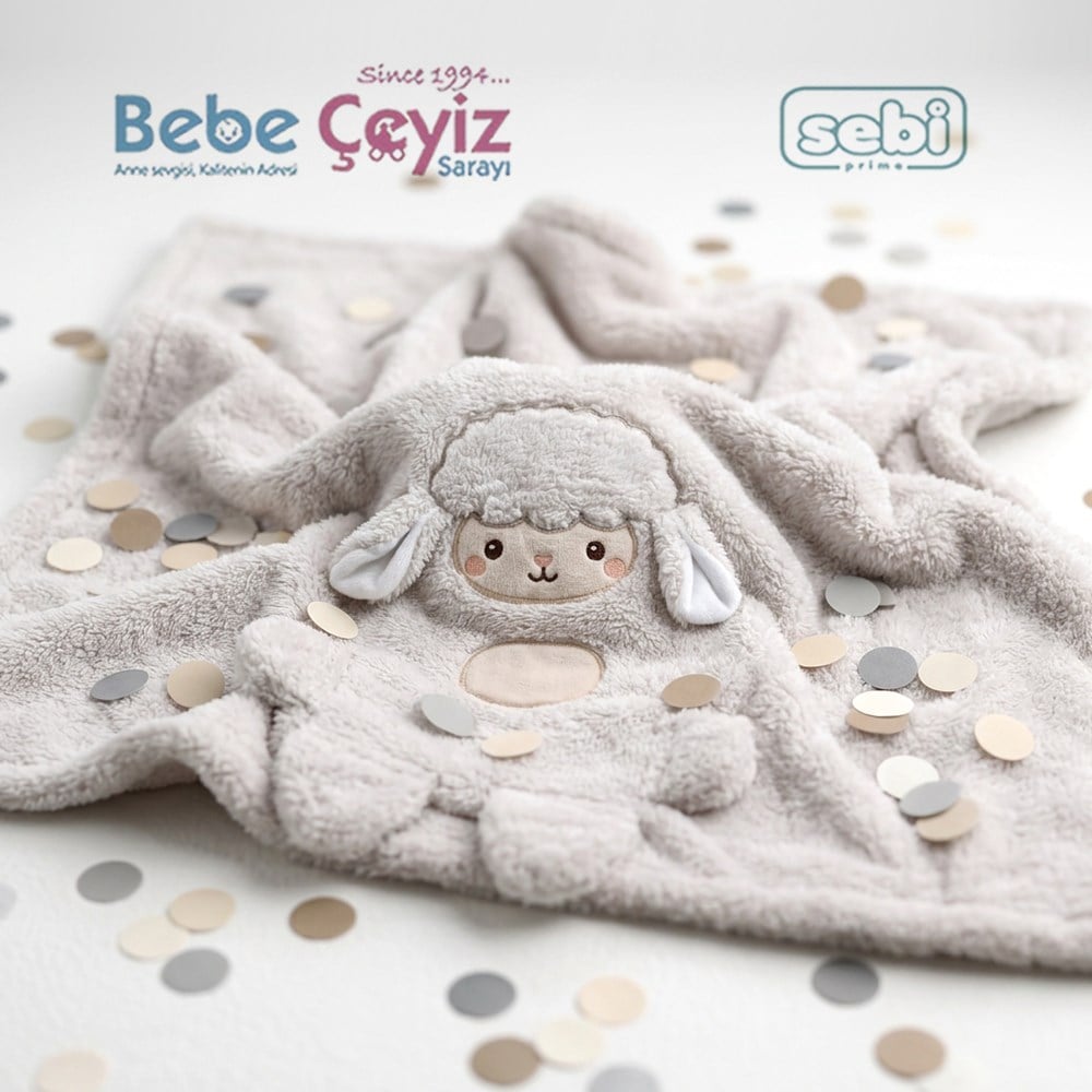 SEBİ PRİME Welsoft Kuzu Battaniye ( Gri )