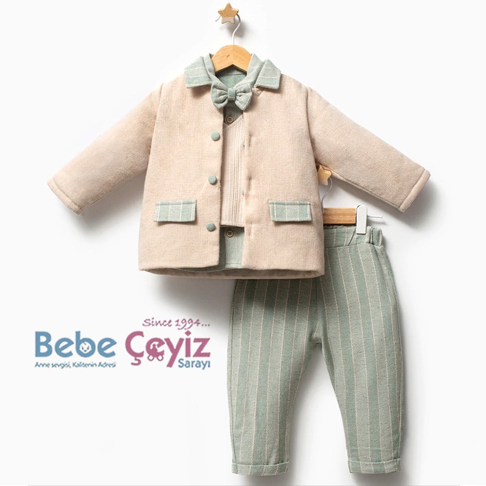 TONGS BABY 3'lü Çizgili Takım