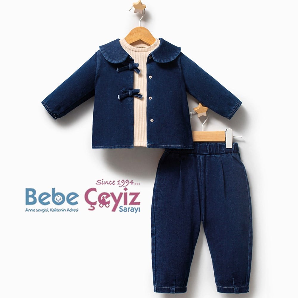 TONGS BABY 3'lü Jean Love Takım 