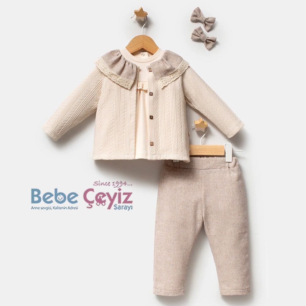TONGS BABY Clara 3'lü Takım ( Bej )