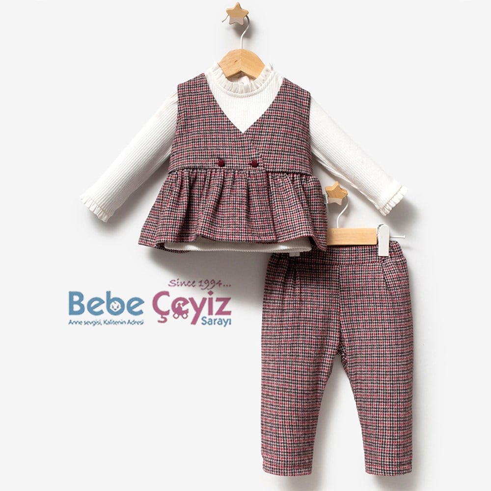 TONGS BABY Elegance 3'lü Takım ( Bordo )