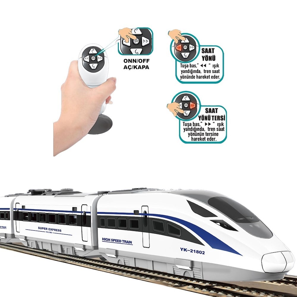 VARDEM OYUNCAK Işıklı Ve Sesli 49 P 264 Cm Tren