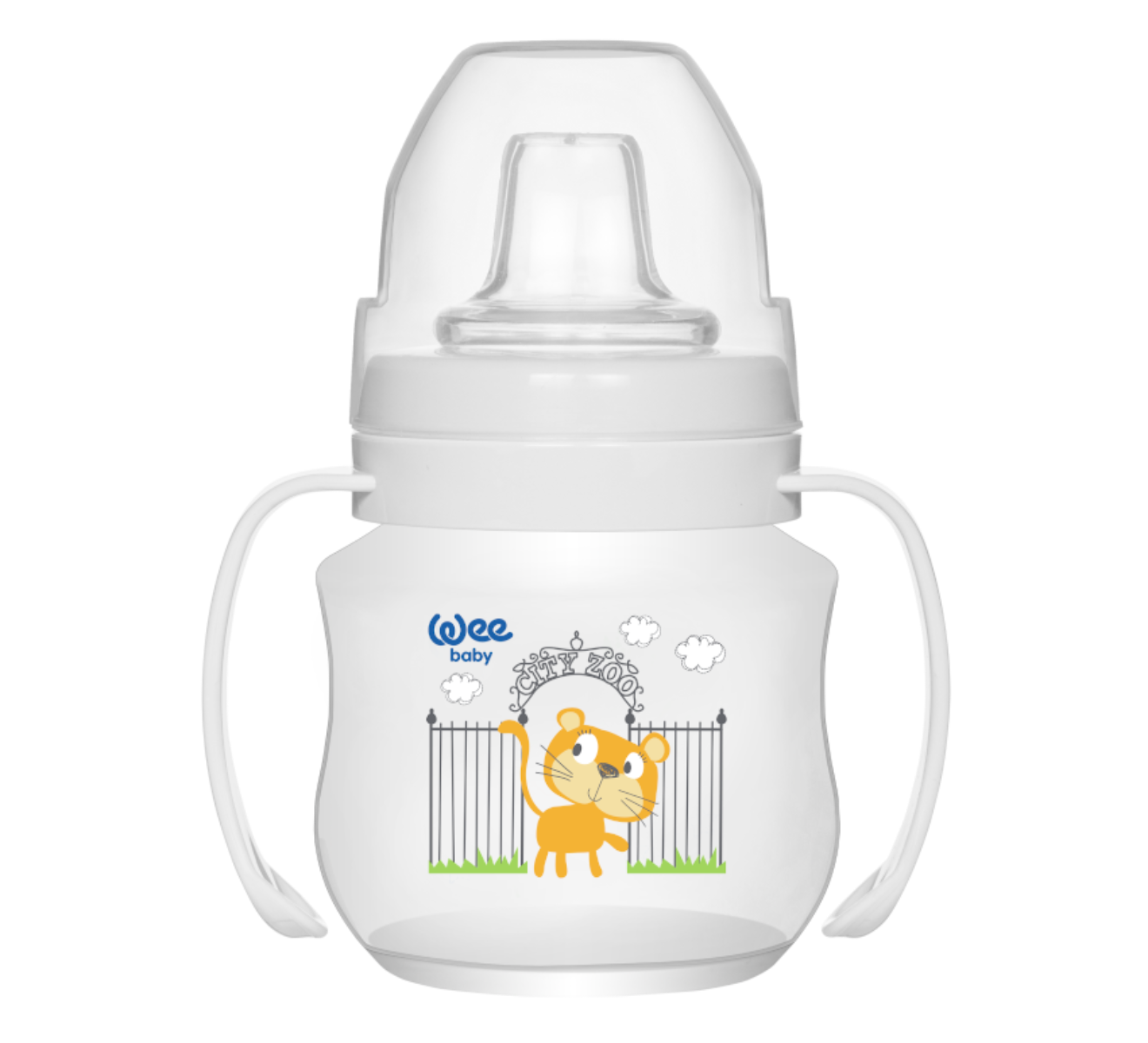 Wee Baby Antikolik Akıtmaz Kulplu PP Bardak 125ml (6Ay+)