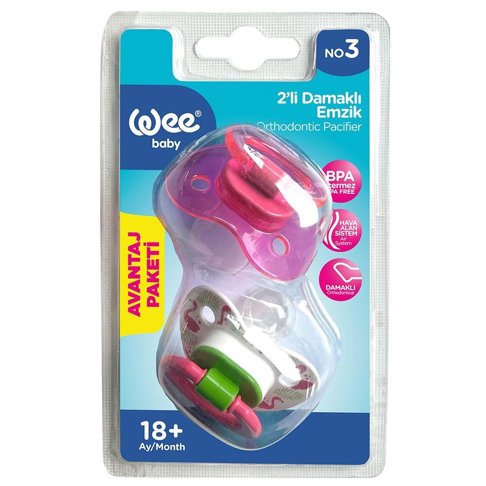 Wee Baby Damaklı Emzik 2'li No:3 (18Ay+)