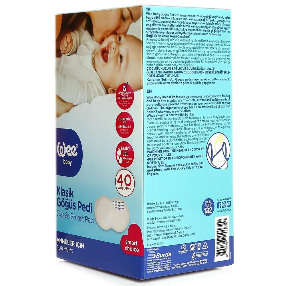 Wee Baby Klasik Göğüs Pedi (40'lı)