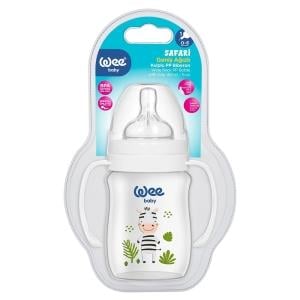 WEE BABY Safari Kulplu PP Biberon 150ml (0-6 Month)