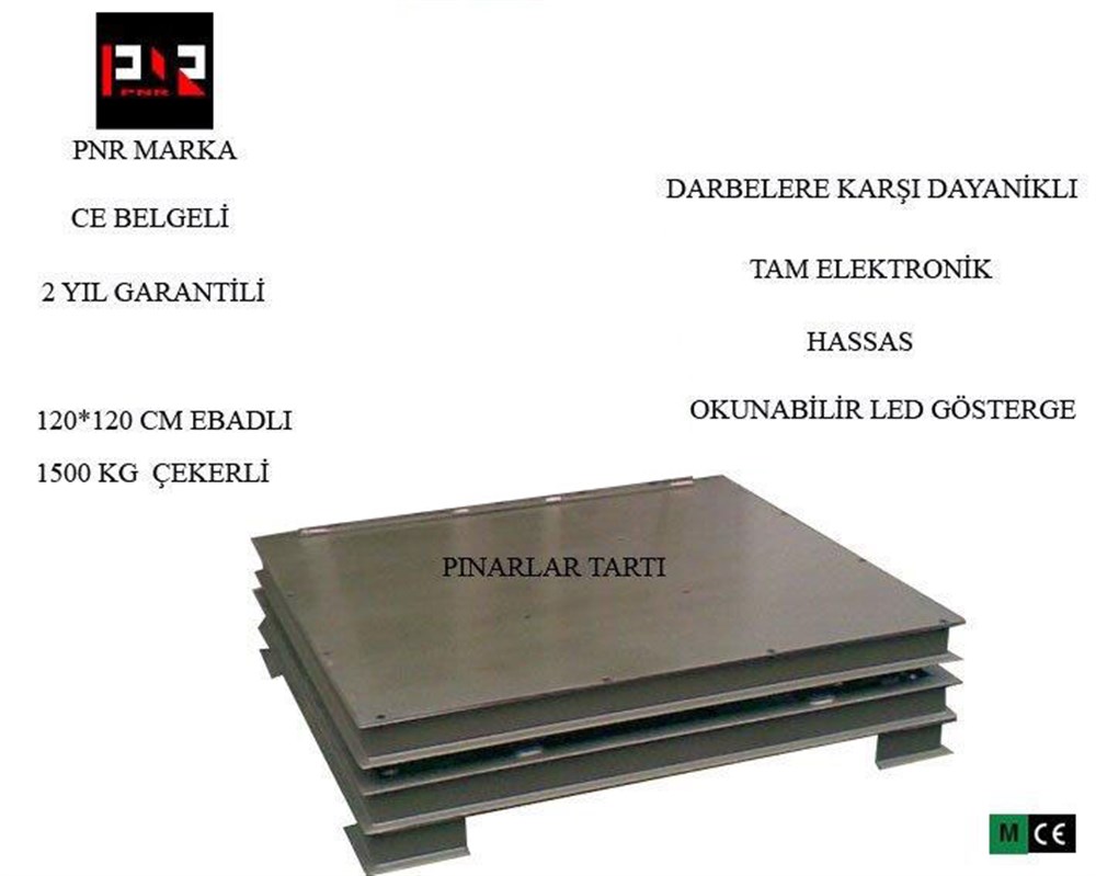 5000 Kg 150x200 cm Çift Taban Elektronik Kantar