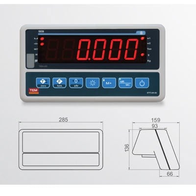TEM 600 KG Tartım Baskülü 80x90 cm