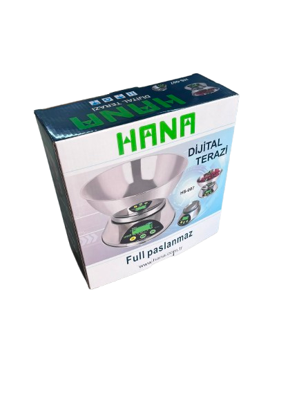 Hana hs-007 Paslanmaz Mutfak Terazisi 5 kg