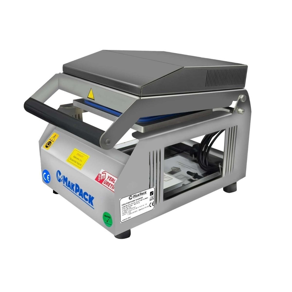 MakPack MP-420-P Paslanmaz Tabldot Tabak Kapatma Makinesi