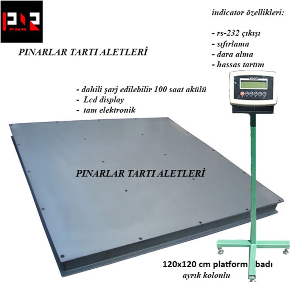 PNR marka 150x150 cm 4 loadcell baskül