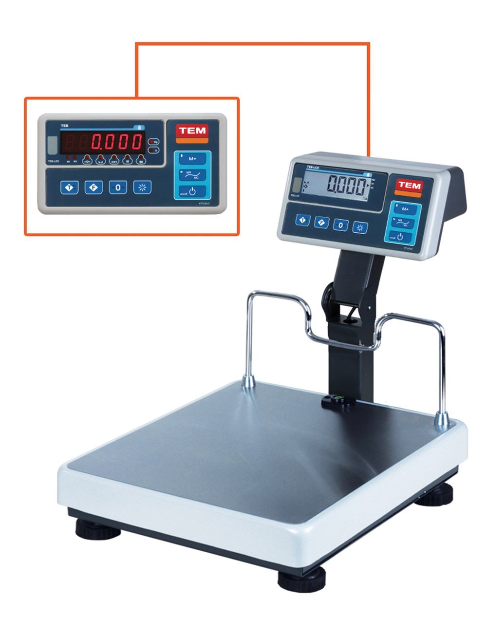 Tem BT2CA 50X60 cm 300 Kg Katlanır Boyunlu Tartı