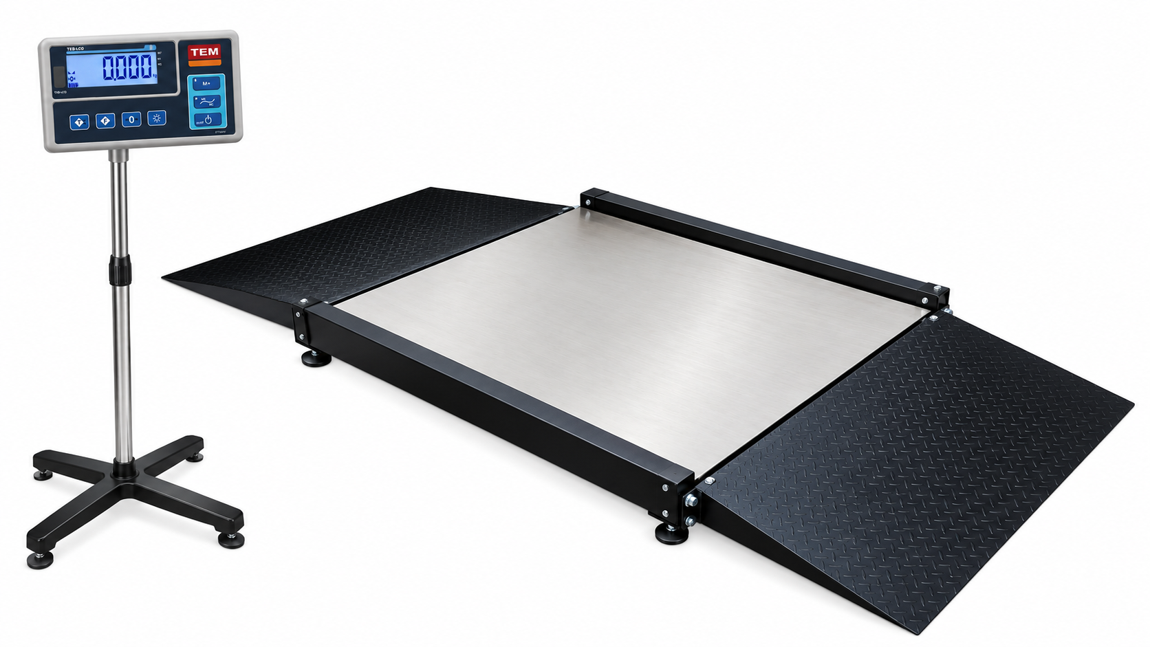 TEM MLB-1002 M-2 2000 kg 120x150 cm Rampalı Elektronik Baskül