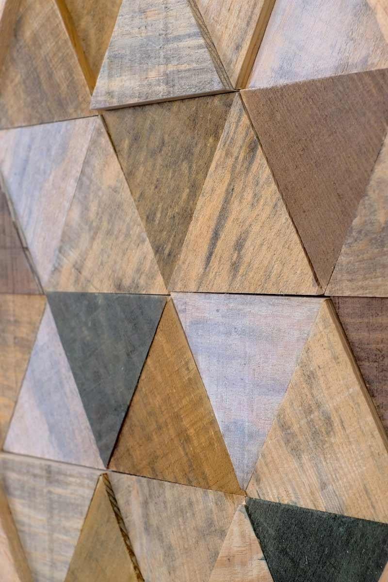 ·heXagon· Rustik El yapımı Ahşap Duvar Tablosu