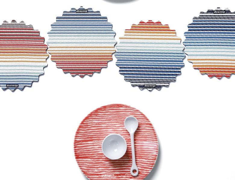 4'lü Set Bardak Altlığı Stripe